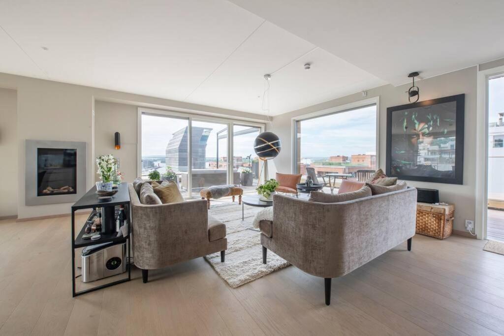 Apartment Luxury Penthouse In Oslo, Fjord View, Jacuzzi And Huge Terrasse Oslo