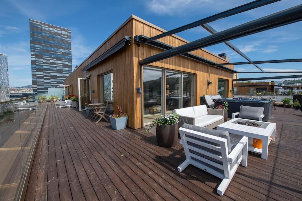 Apartamento Luxury Penthouse In Oslo, Fjord View, Jacuzzi And Huge Terrasse *